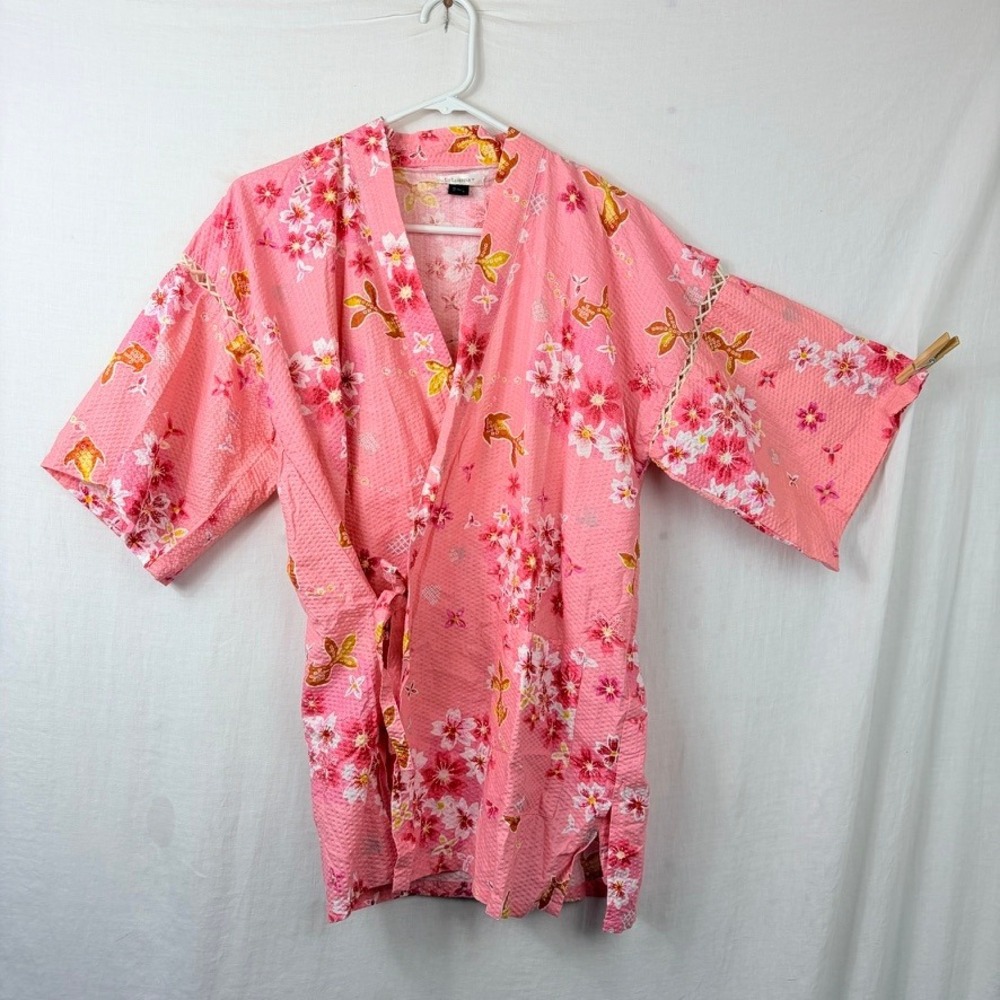 Tutu Anna Cherry Blossom Goldfish Kimono Yukata Top Sz M-L Kawaii Sakura Crochet